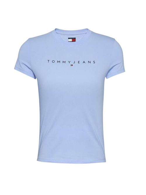 T-shirt slim azzurra Tommy Jeans | DW0DW18398C3Q